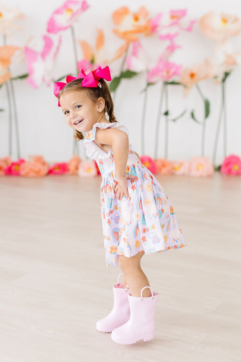 rainy-day-flutter-sleeve-twirl-dress Mila &  Rose - Sophia's Style--4T--5
